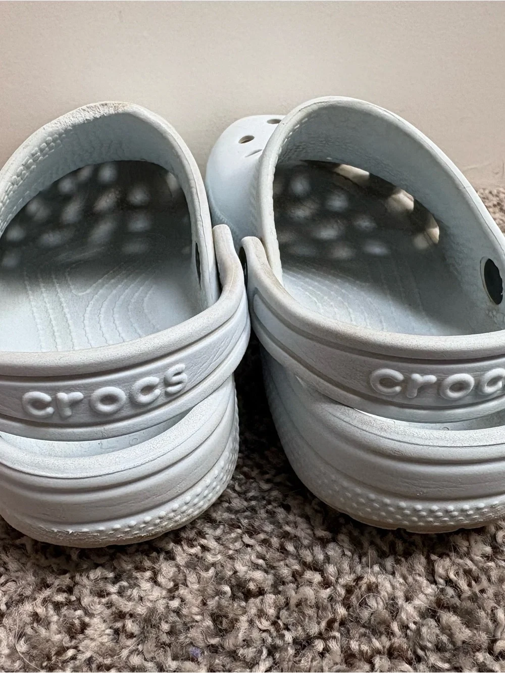 Crocs Waterproof Slip On Classic Clog - Light Blue Kids' Shoes Size 11c